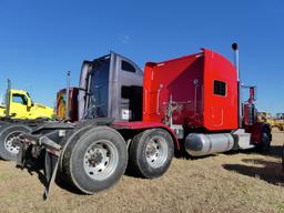 2015 Peterbilt 389 Truck Tractor, s/n 1XPXD49X0FD285504: Stand Up Sleeper,