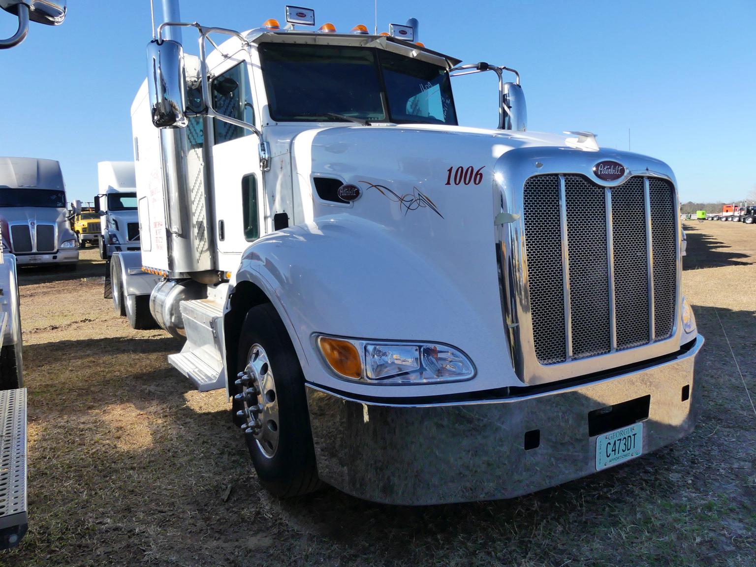 2013 Peterbilt 386 Truck Tractor, s/n 1XPHD79X9DD185615: Sleeper, Odometer