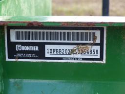 Frontier BB2072 6' Box Blade, s/n 1XFBB20XHL005