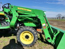 John Deere 3032E MFWD Tractor, s/n 1LV3032ECFH711848: Front Loader w/ Bkt.,