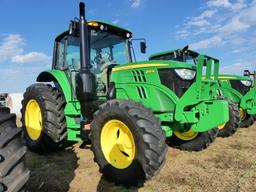 2016 John Deere 6110M MFWD Tractor, s/n 858813: C/A, 3 Hyd Remotes, 18.4-34