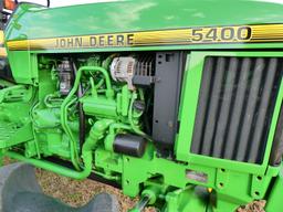 John Deere 5400 MFWD Tractor, s/n LV5400E642804: Meter Shows 9382 hrs