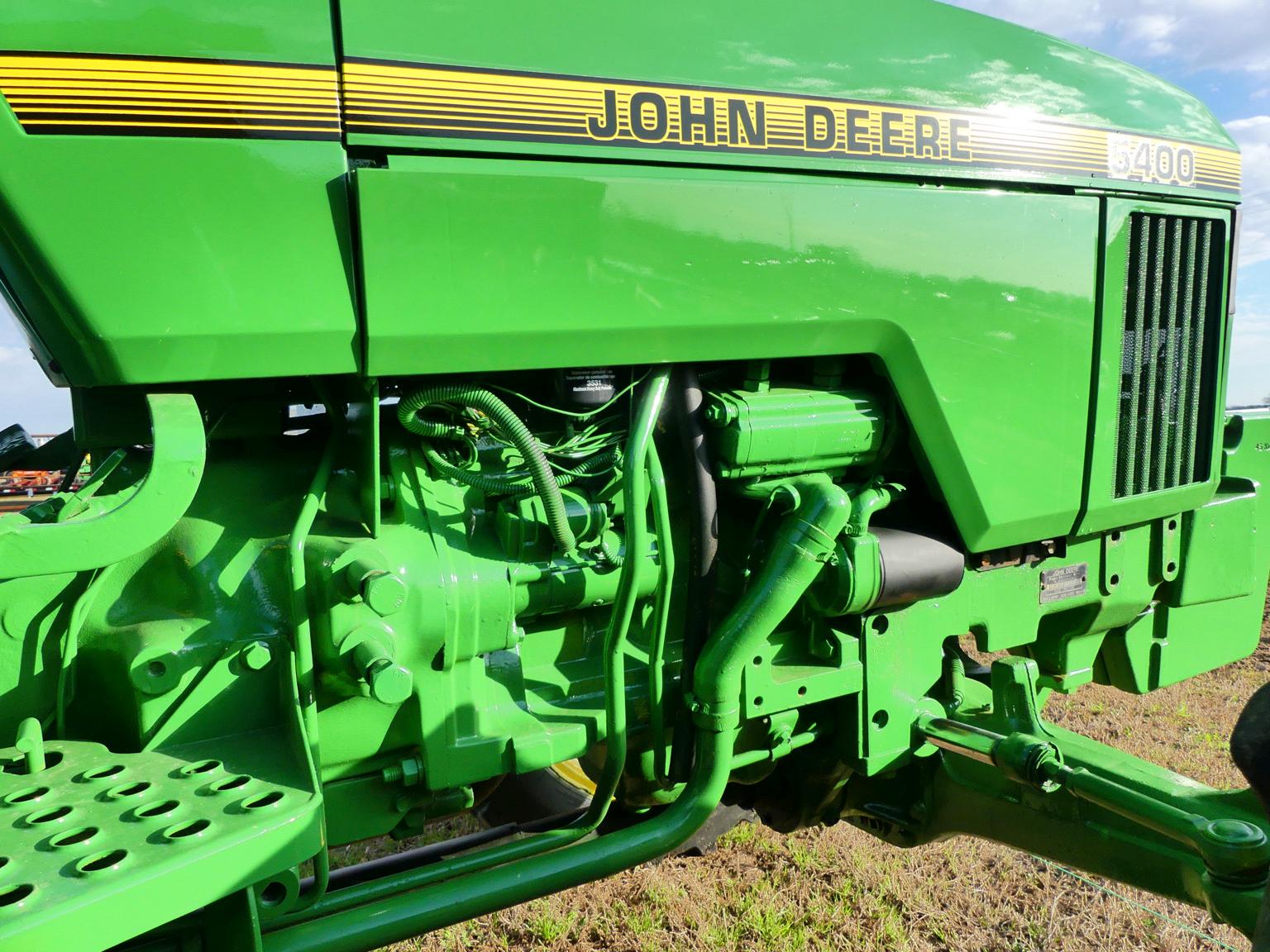 John Deere 5400 MFWD Tractor, s/n LV5400E642805: Meter Shows 8749 hrs