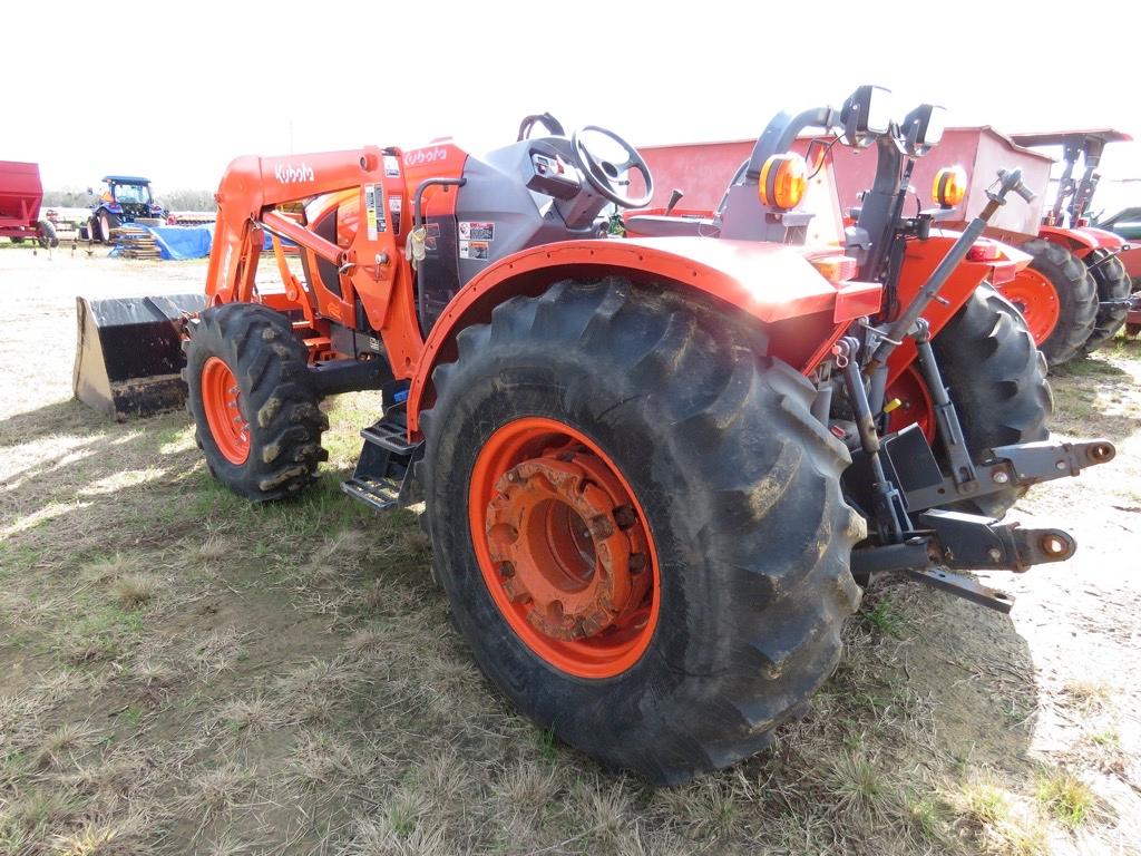 2019 Kubota M5-111D MFWD Tractor, s/n 55186: Kubota LA1854 Loader w/ Bkt.,