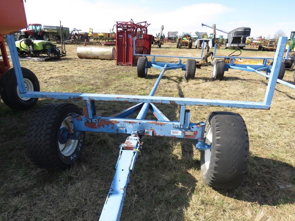 Irrigation Pipe Trailer: 4-wheel, Bumper-pull