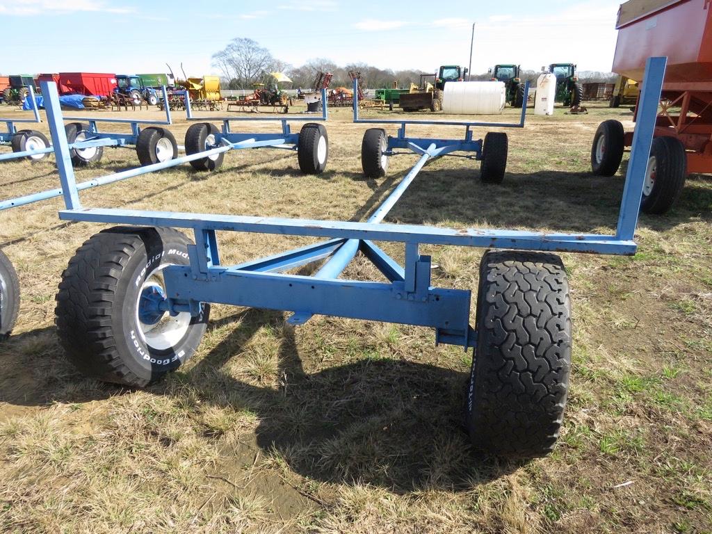 Irrigation Pipe Trailer: 4-wheel, Bumper-pull