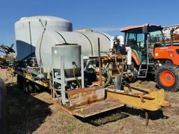 Tag Trailer w/ 2 Tanks, Swing Arm, Pump & Hose