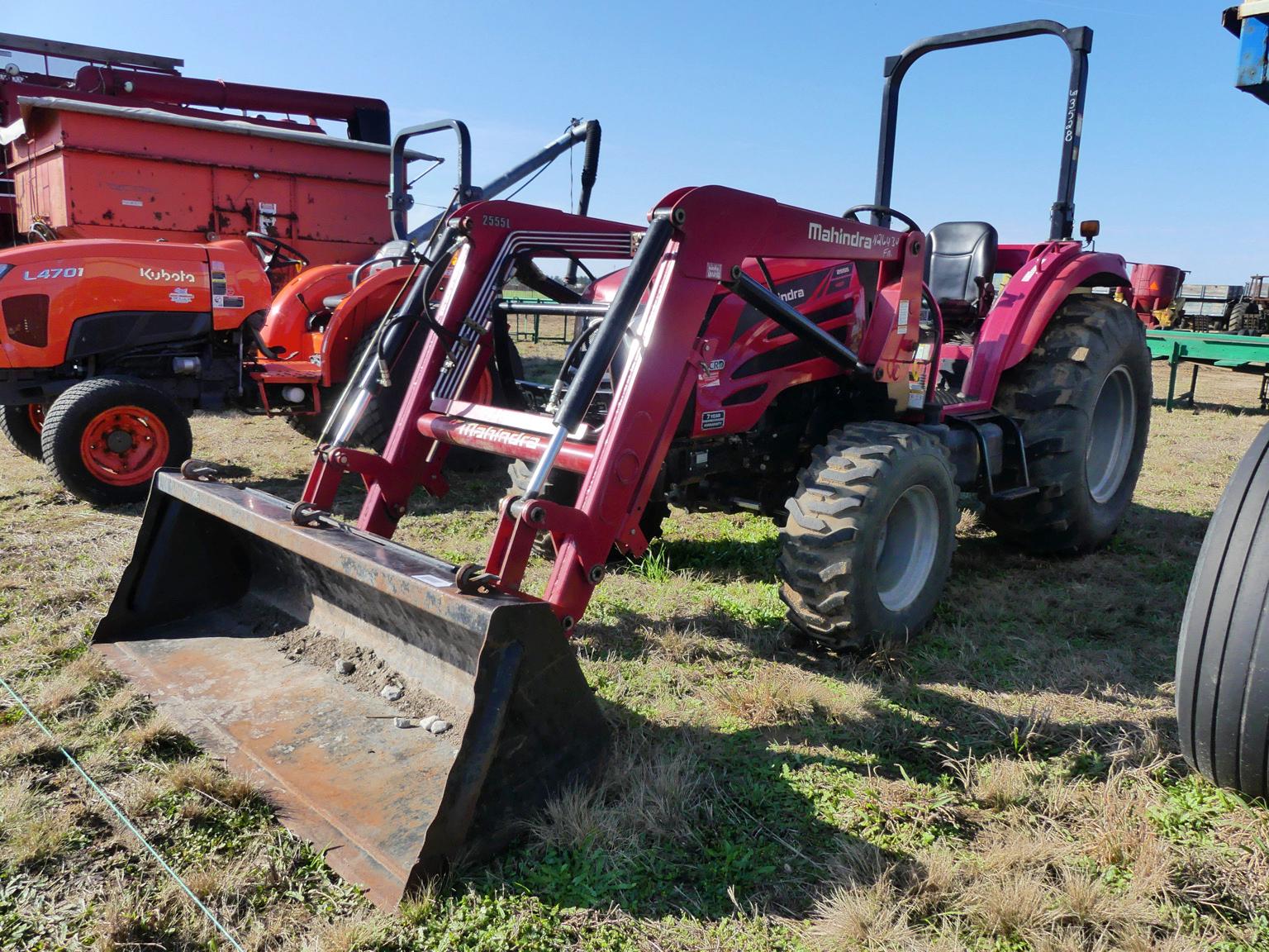 Mahindra 2555 MFWD Tractor, s/n 55ARK00566: HST, Loader w/ Bkt., Meter Show