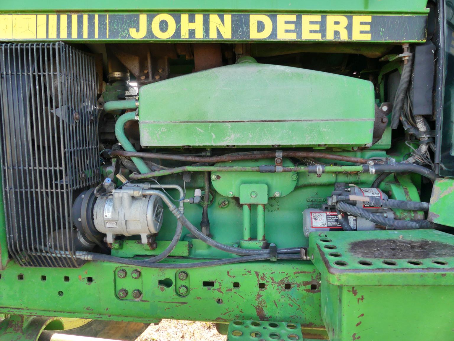John Deere 4955 MFWD Tractor, s/n RW4955P007344: C/A, Rear Duals, Front Wei