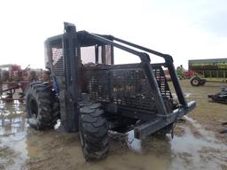 New Holland/Woods Boss MFWD Forestry Tractor: Fire Damaged, Hyd. Winch