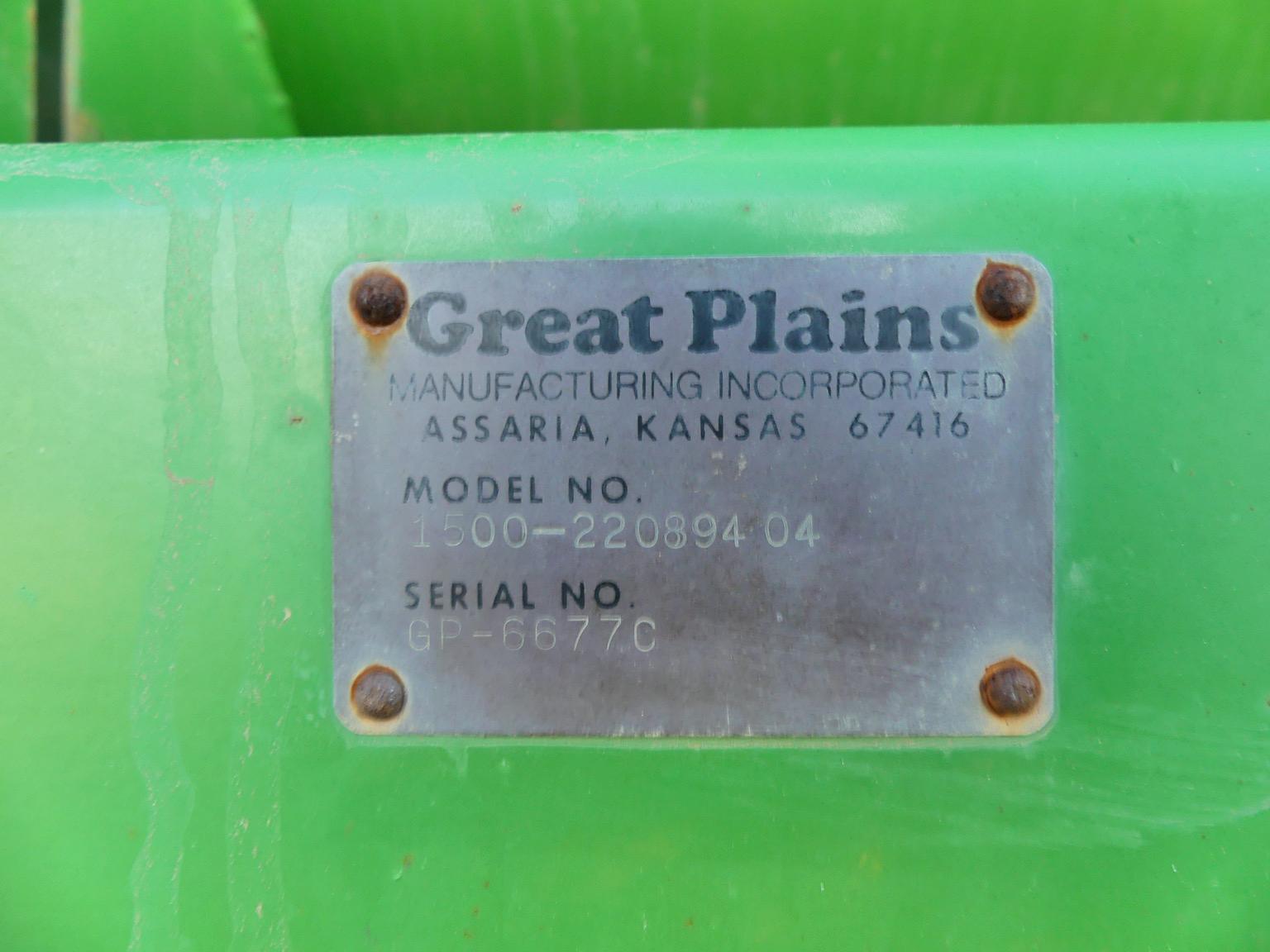 Great Plains 1500 Grain Drill, s/n GP-6677C