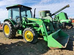 2014 John Deere 5055E MFWD Tractor, s/n 1LV5055EVE4240220: C/A, Front Loade
