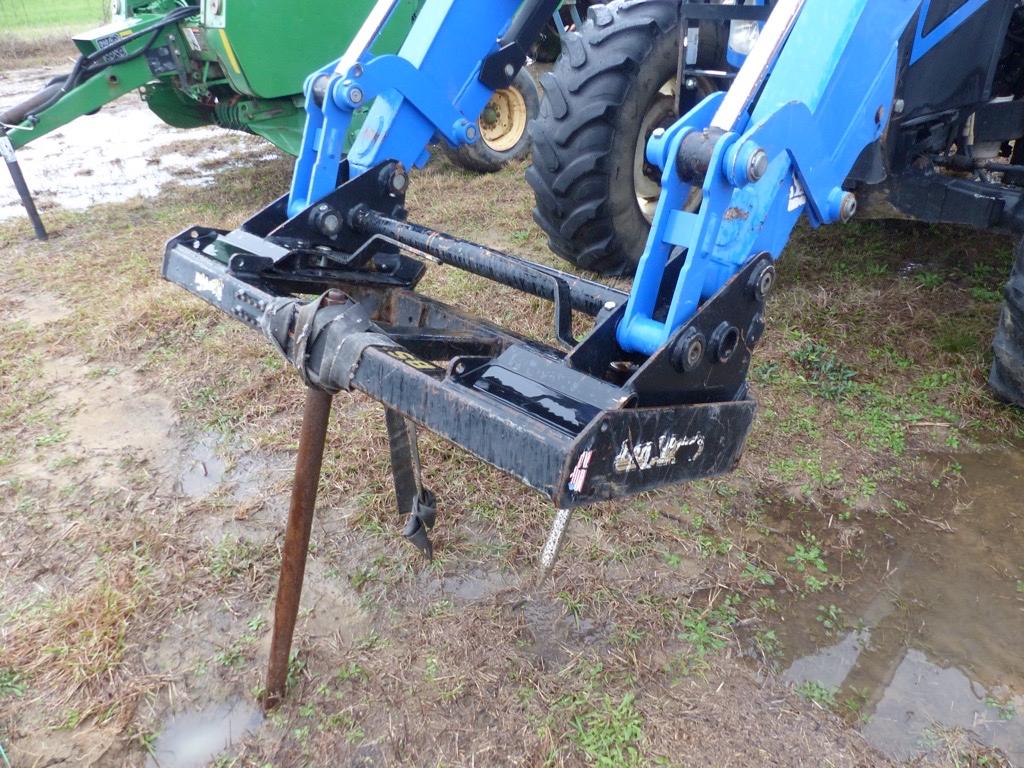 2016 New Holland T4.110 MFWD Tractor, s/n ZFLE51601: NH 655TL Loader w/ Hay