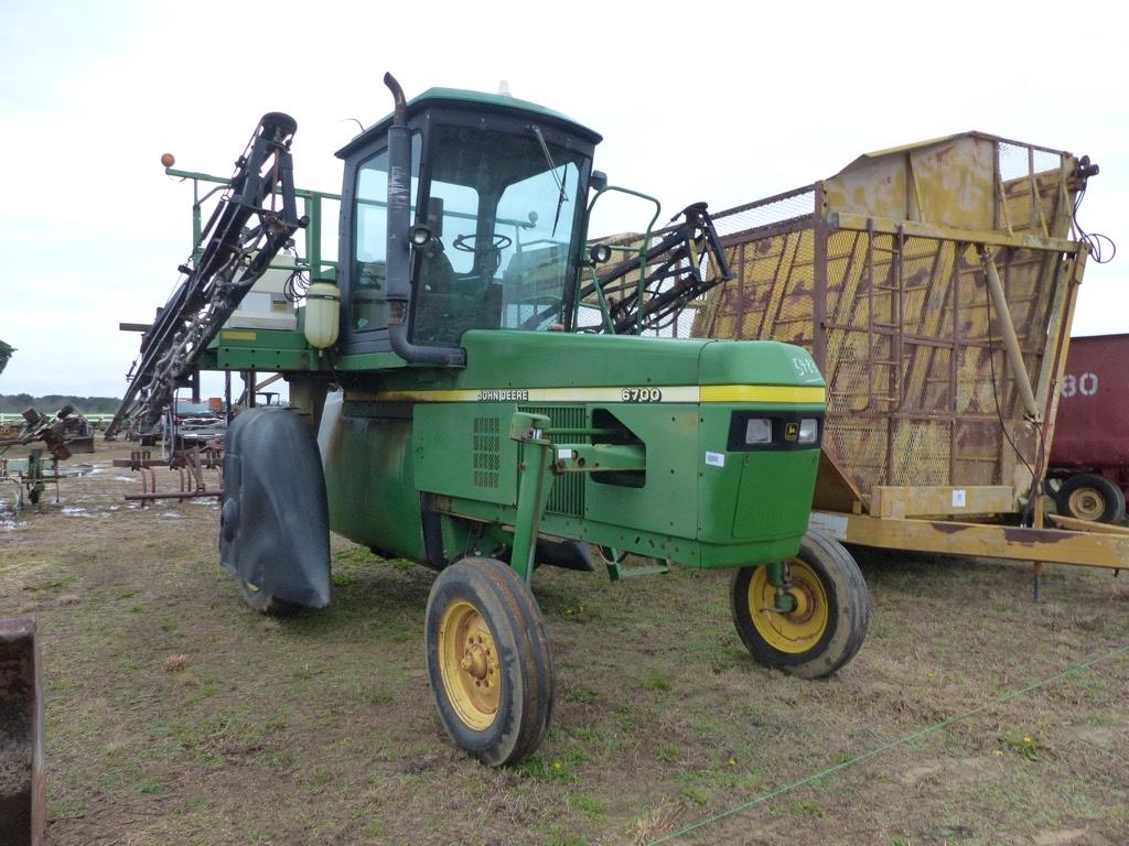 John Deere 6700 Self-propelled Sprayer, s/n N06700X000117: Meter Shows 5175