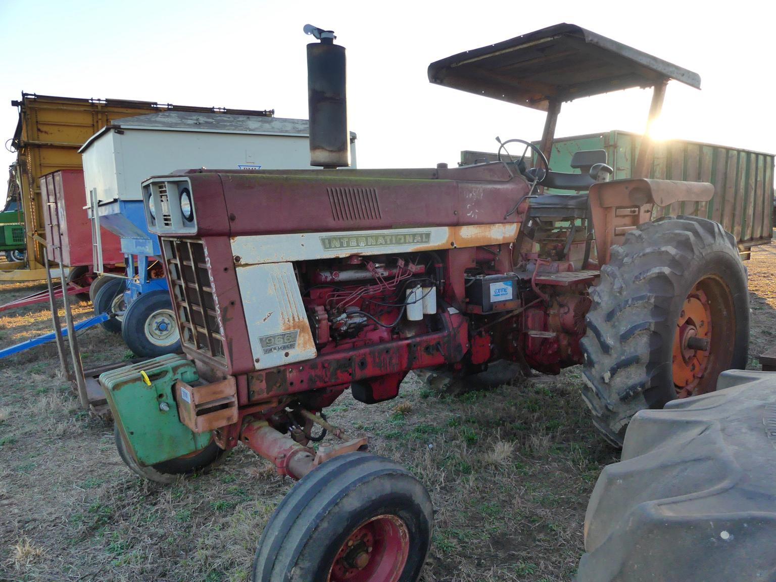 International Farmall 966 Tractor, s/n 0012702: Canopy, 2wd, Meter Shows 51