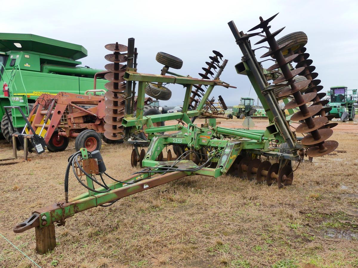 John Deere 637 Harrow, s/n N00637X003869 w/ Drags