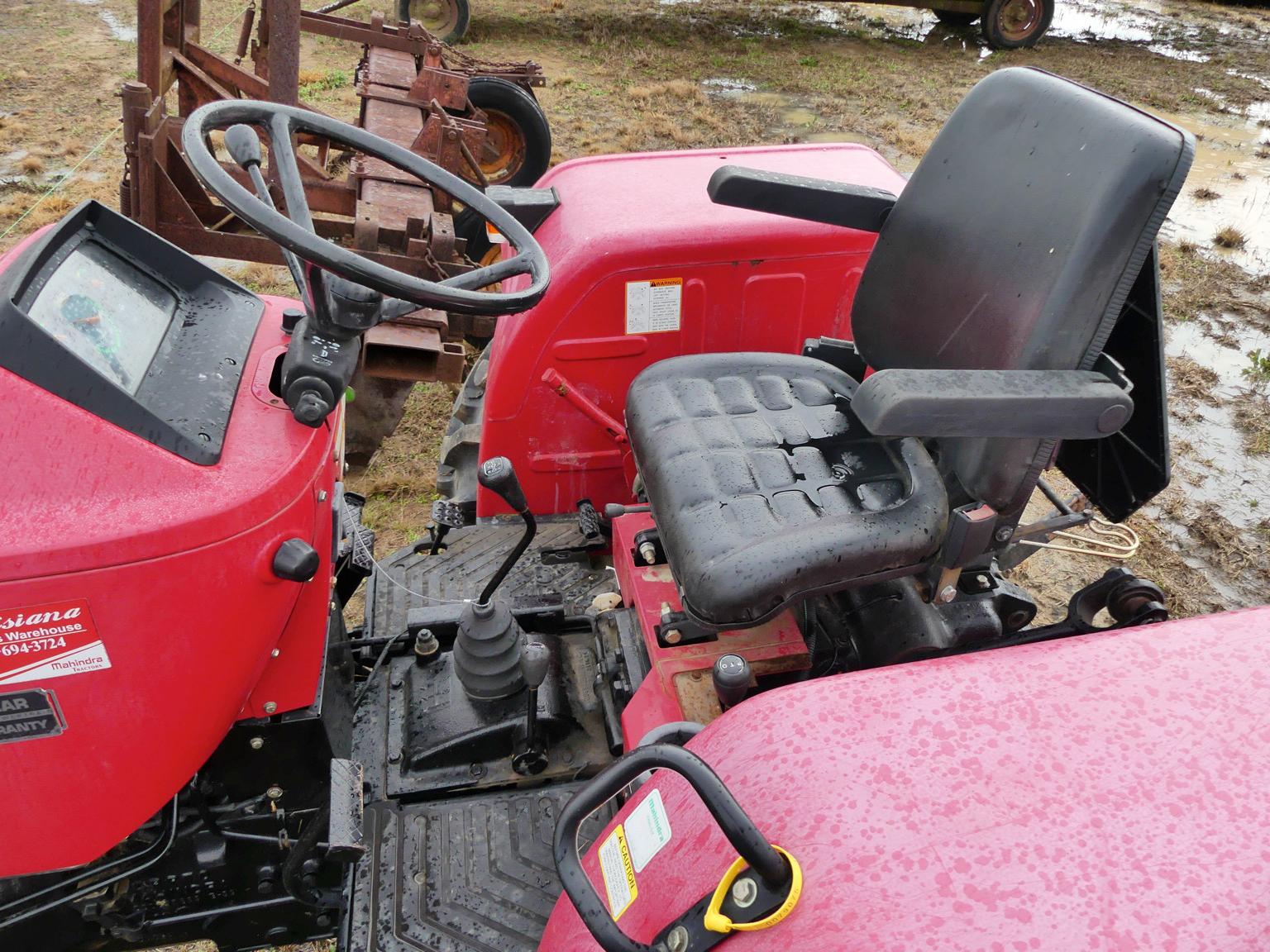 2015 Mahindra 4540 Tractor, s/n MBCNY1772: 2wd, Canopy, Meter Shows 219 hrs