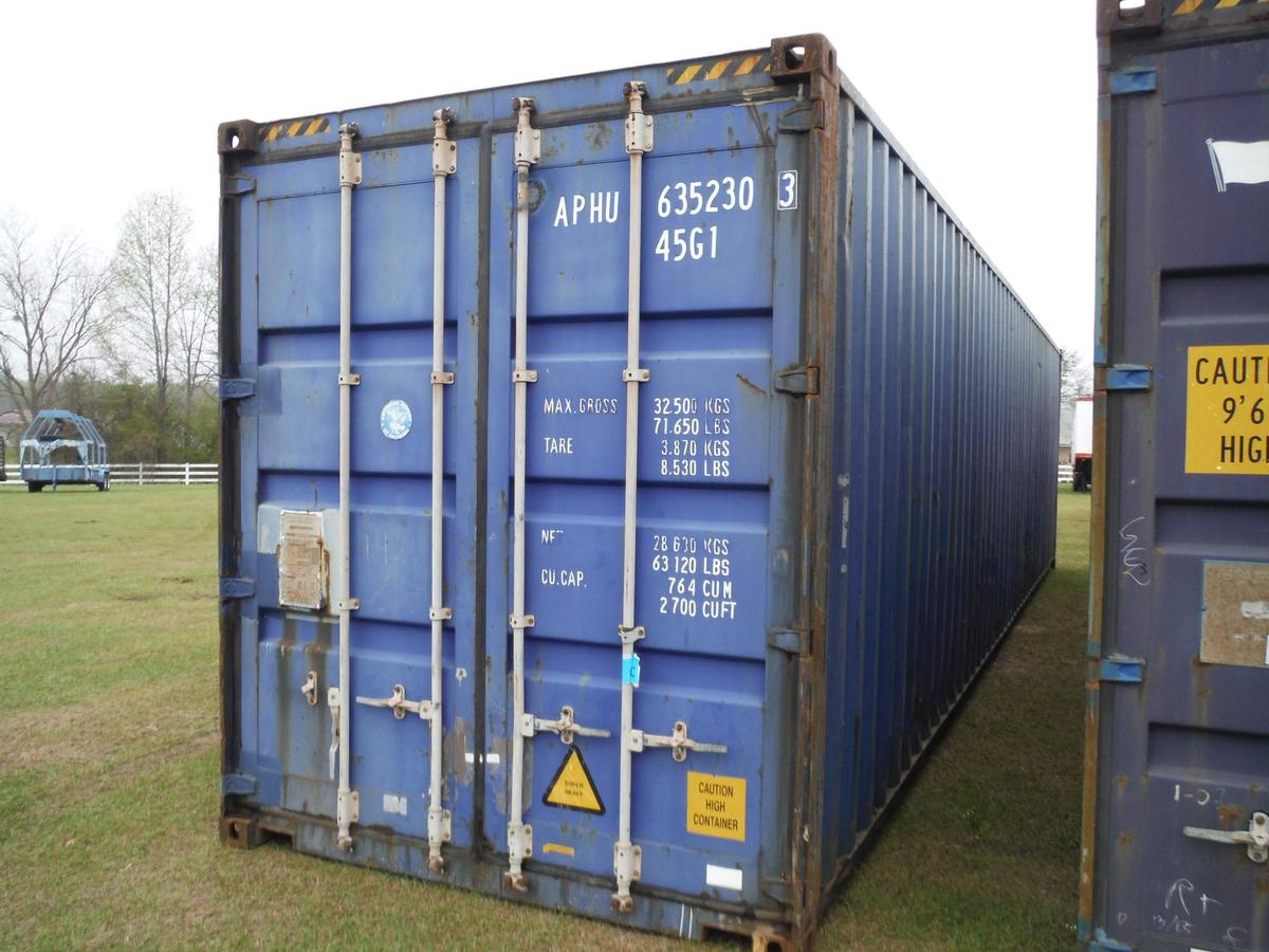 Used 40' Shipping Container, s/n APHU6352303