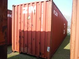Used 40' Shipping Container, s/n ZCSU8905715