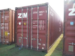 Used 40' Shipping Container, s/n ZCSU8905715