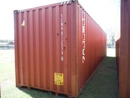 Used 40' Shipping Container, s/n TCNU8125798