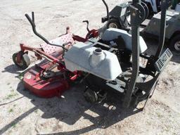 Exmark LazerZ Mower, s/n 721081 (Salvage): No Motor, 60" Deck