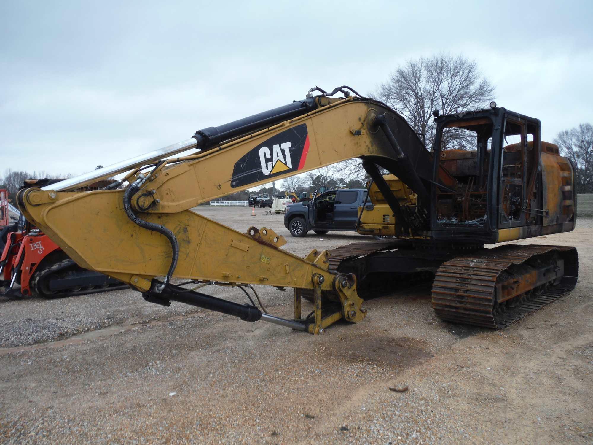 2015 Cat 323FL Excavator, s/n XCF00524 (Salvage): Burned, No Bkt.