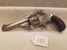 Smith & Wesson 2nd Model Spur Gun, .38 Cal., 5-Shot Revolver, Nickel Finish