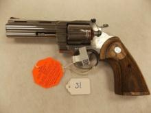 UNFIRED: Colt Python, .357 Magnum, 4.25", Stainless Steel, Wood Grips, Hard