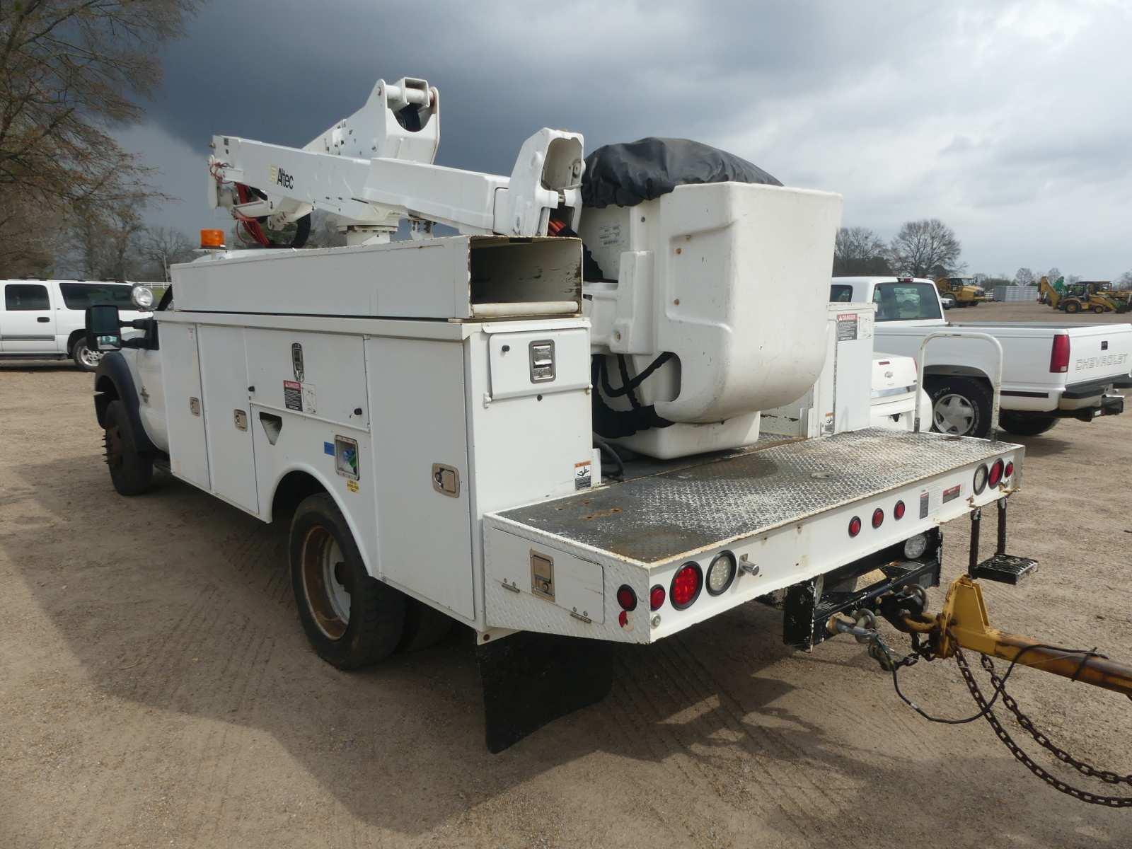 2012 Ford F550 4WD Bucket Truck, s/n 1FDUF5HT1CEB86338: Reg. Cab, Powerstro