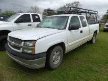 2003 Chevy Silverado 1500 Pickup, s/n 1GCEC19V03Z262098: Ext. Cab, 4.8L Gas