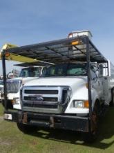 2004 Ford F750 Bucket Truck, s/n 3FRXW75G54V687455 (Title Delay): Crew Cab,