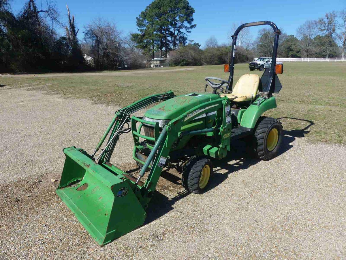 John Deere 2305 MFWD Tractor, s/n LV5305H222682: HST, Diesel, Rollbar Canop