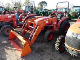 Kubota L3800D MFWD Tractor, s/n 61197: Rollbar, LA524 Loader w/ QC Bkt., Dr