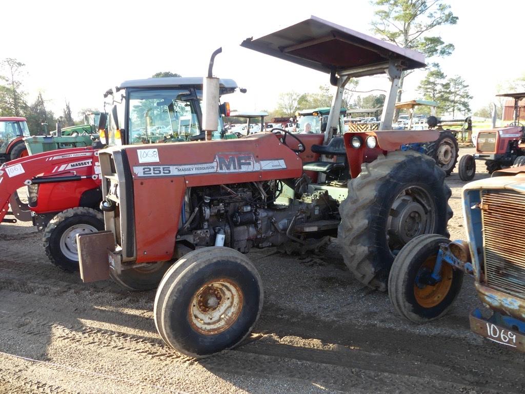 Massey Ferguson 255 Tractor, s/n 1857505: 2wd,Canopy, 3PH, Front Weights, D