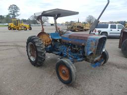 Ford 3600 Tractor, s/n G512951: Rollbar Canopy, Drawbar, Lift Arms, Meter S