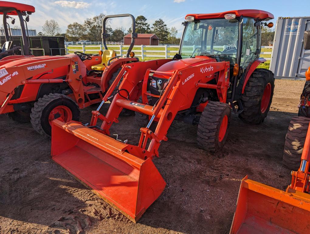 Kubota MX5400 MFWD Tractor, s/n 24243: Encl. Cab, LA1065 Loader w/ Bkt., Me