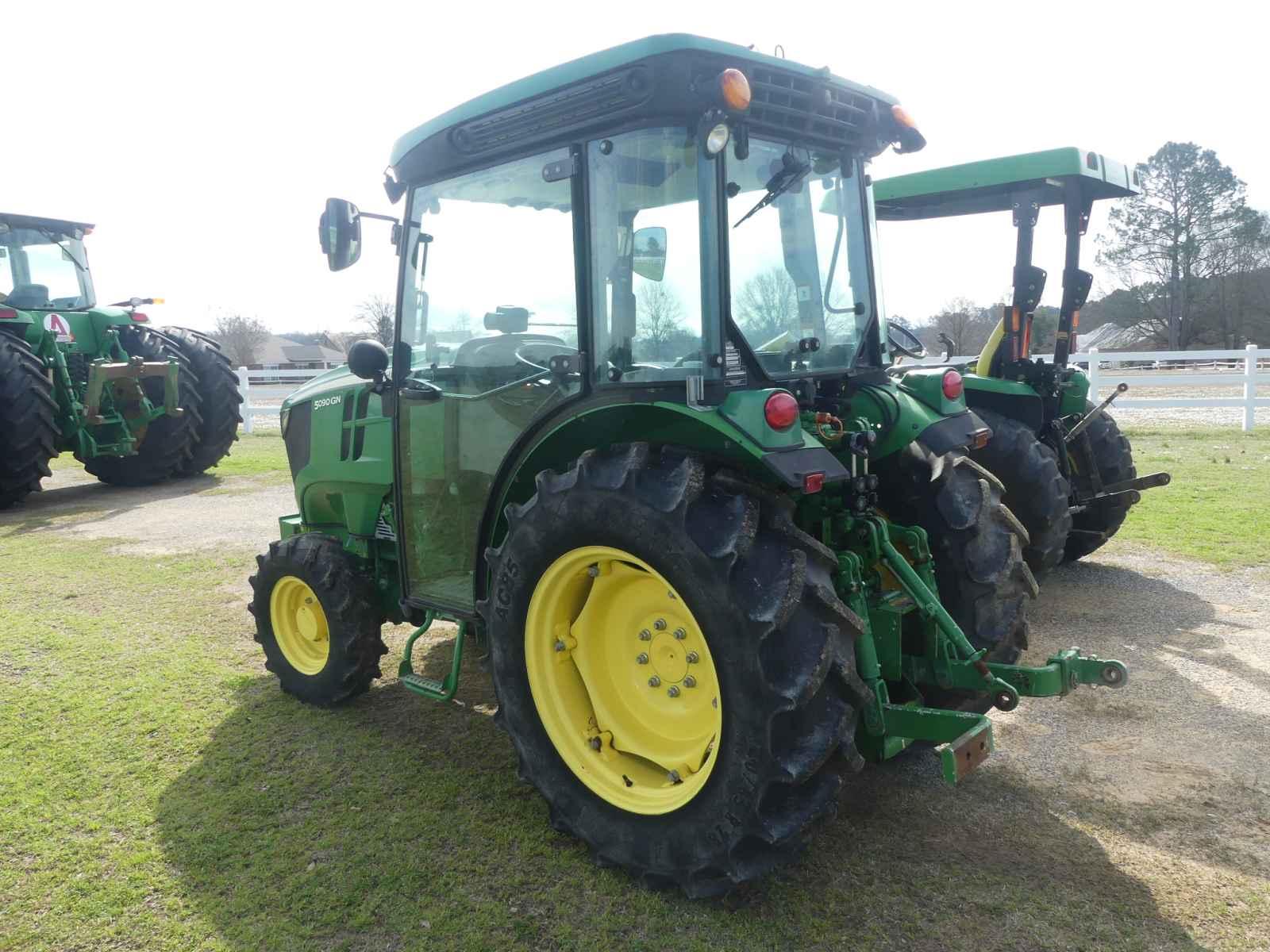 2018 John Deere 5090GN MFWD Tractor, s/n 1AT5090GCJN406371: Encl. Cab, Draw