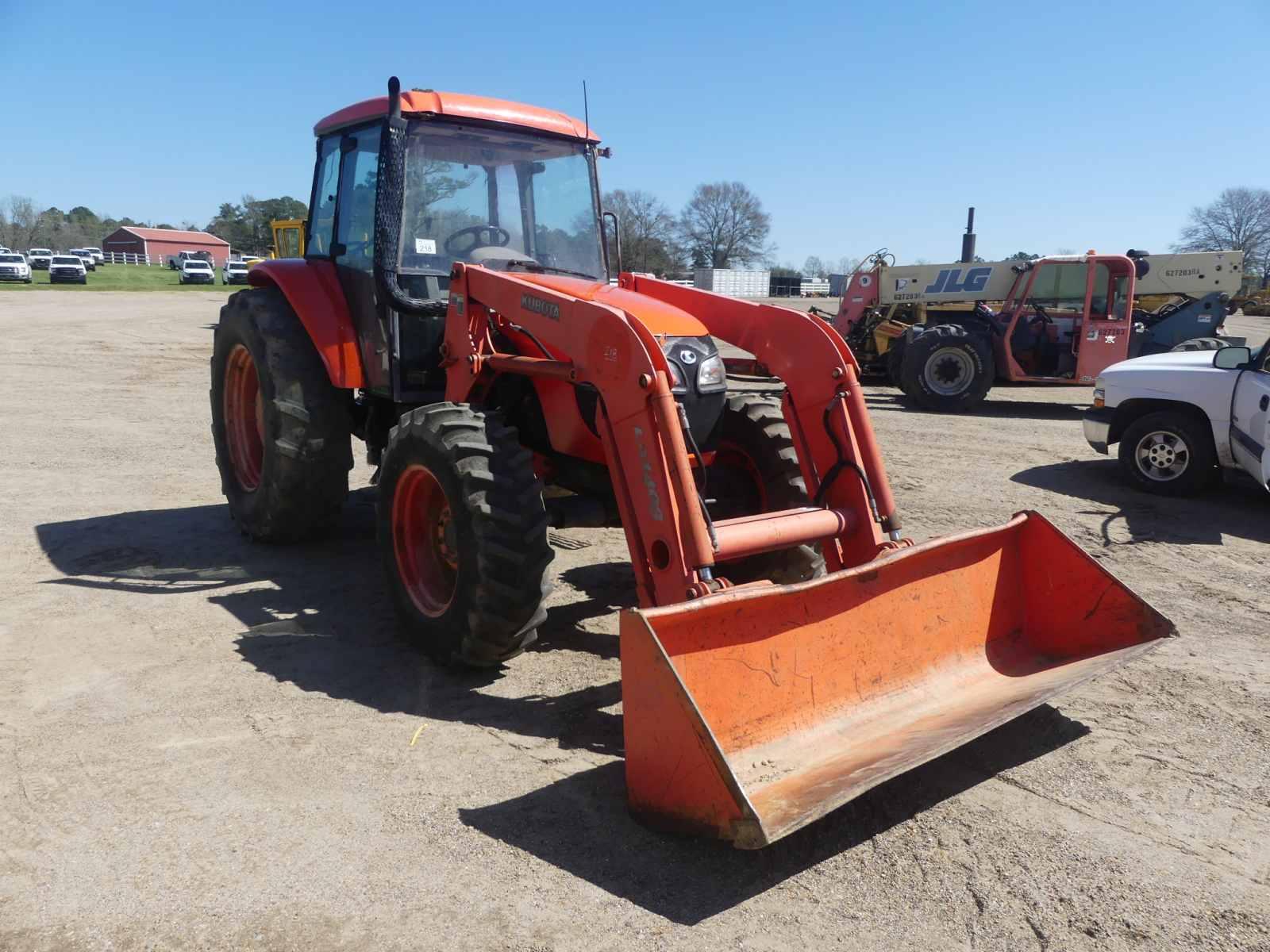 Kubota M108S MFWD Tractor, s/n 50073: C/A, LA1403 Loader w/ Bkt., Meter Sho