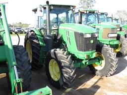 2016 John Deere 6135E MFWD Tractor, s/n 1P06135EHG0001336: Encl. Cab, PTO,