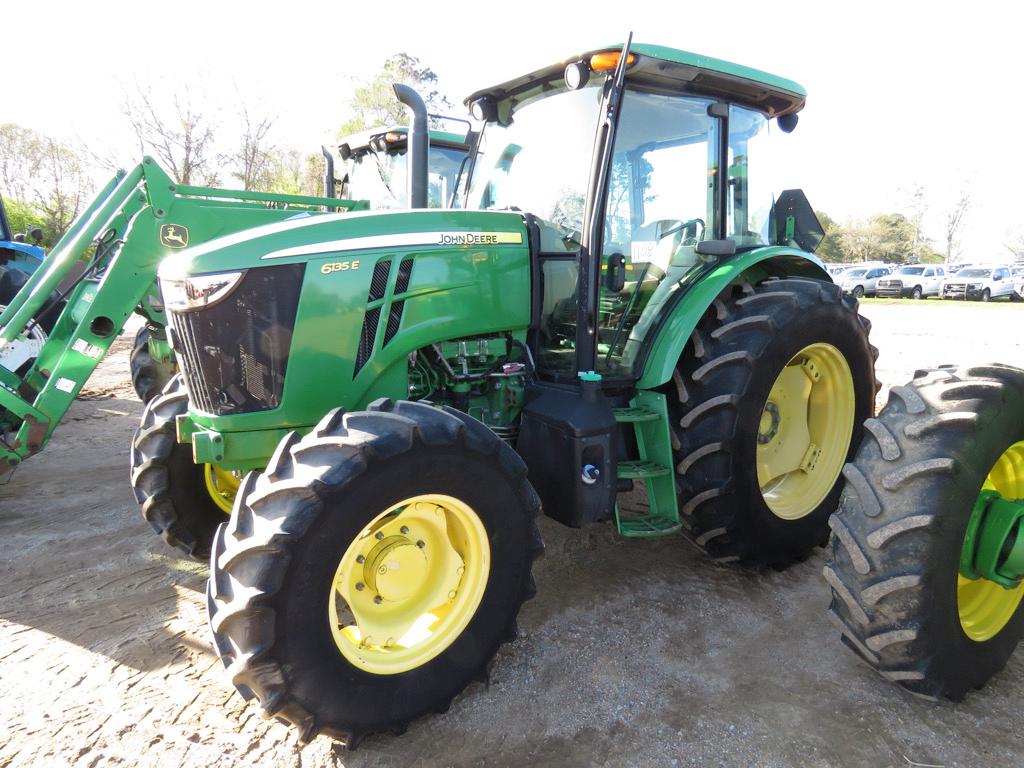 2016 John Deere 6135E MFWD Tractor, s/n 1P06135EHG0001336: Encl. Cab, PTO,