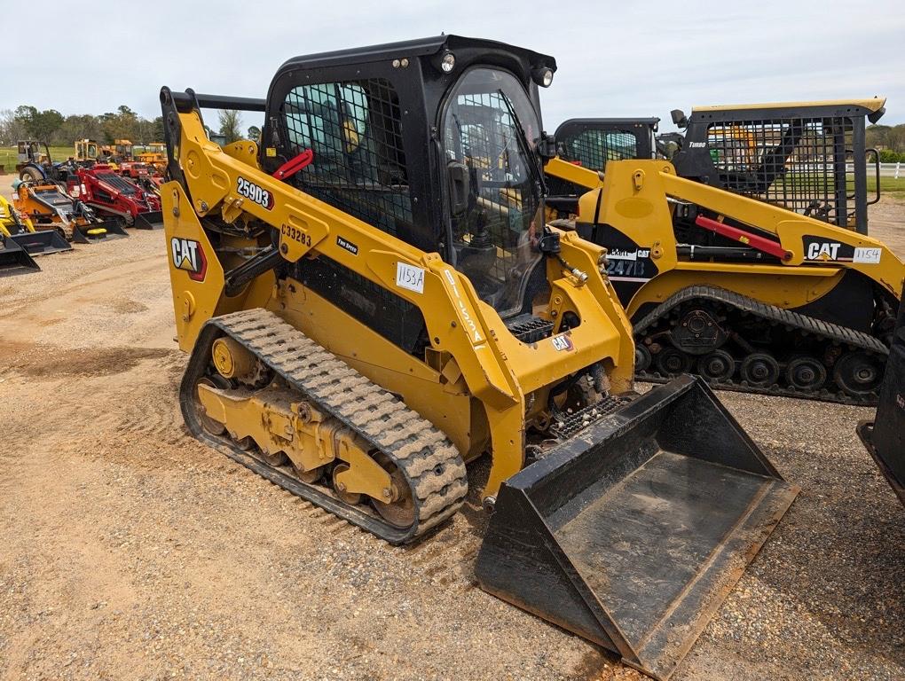 Cat 259D3 Skid Steer, s/n CW903300: C/A, 2-sp., Meter Shows 1362 hrs