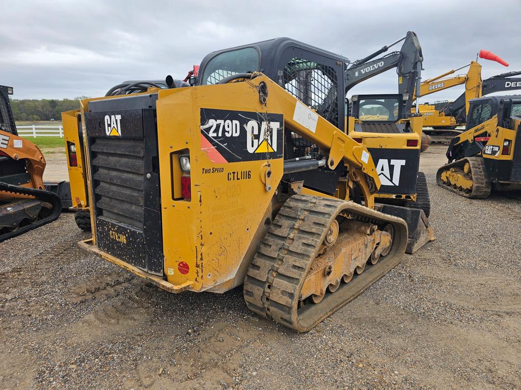 2016 Cat 279D Skid Steer, s/n GTL03139: C/A, 2-SP., GP Bkt., 3975 hrs