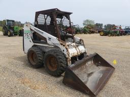 1998 Bobcat 751 Skid Steer, s/n 515712601: Canopy, GP Bkt., Rubber-tired, M