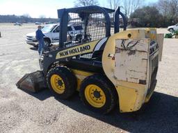 2014 New Holland L216 Skid Steer, s/n NEM486249: Canopy, GP BKt. & Forks, R