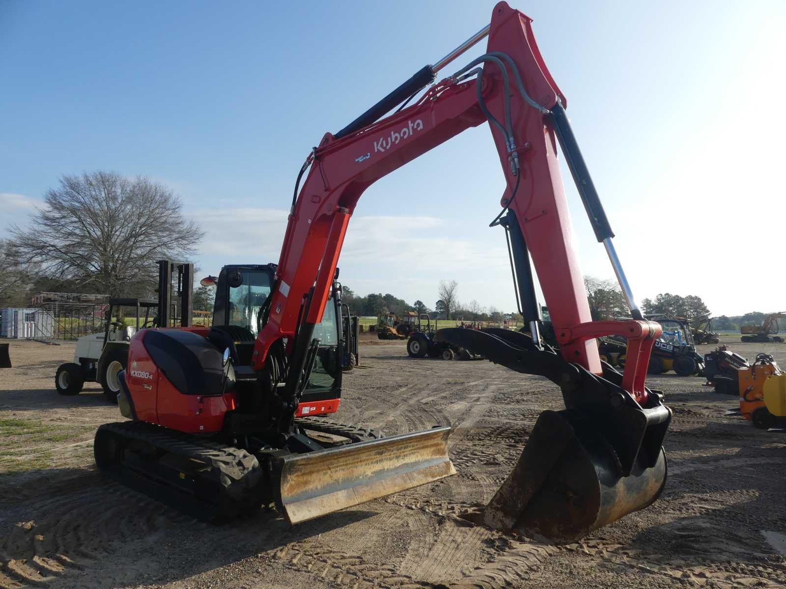 2023 Kubota KX080-4 Midi Excavator, s/n KBCDZ84CLP3E15406: Encl. Cab, Super