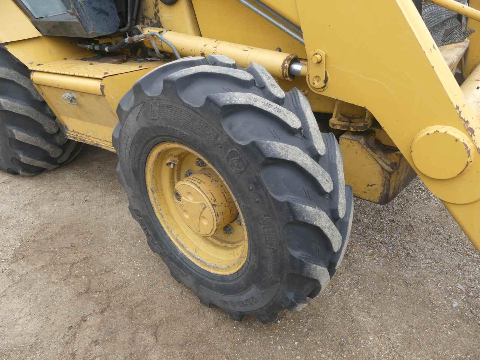 2003 Cat 420D 4WD Extendahoe, s/n FDP13283: 4-post Canopy, GP Loader