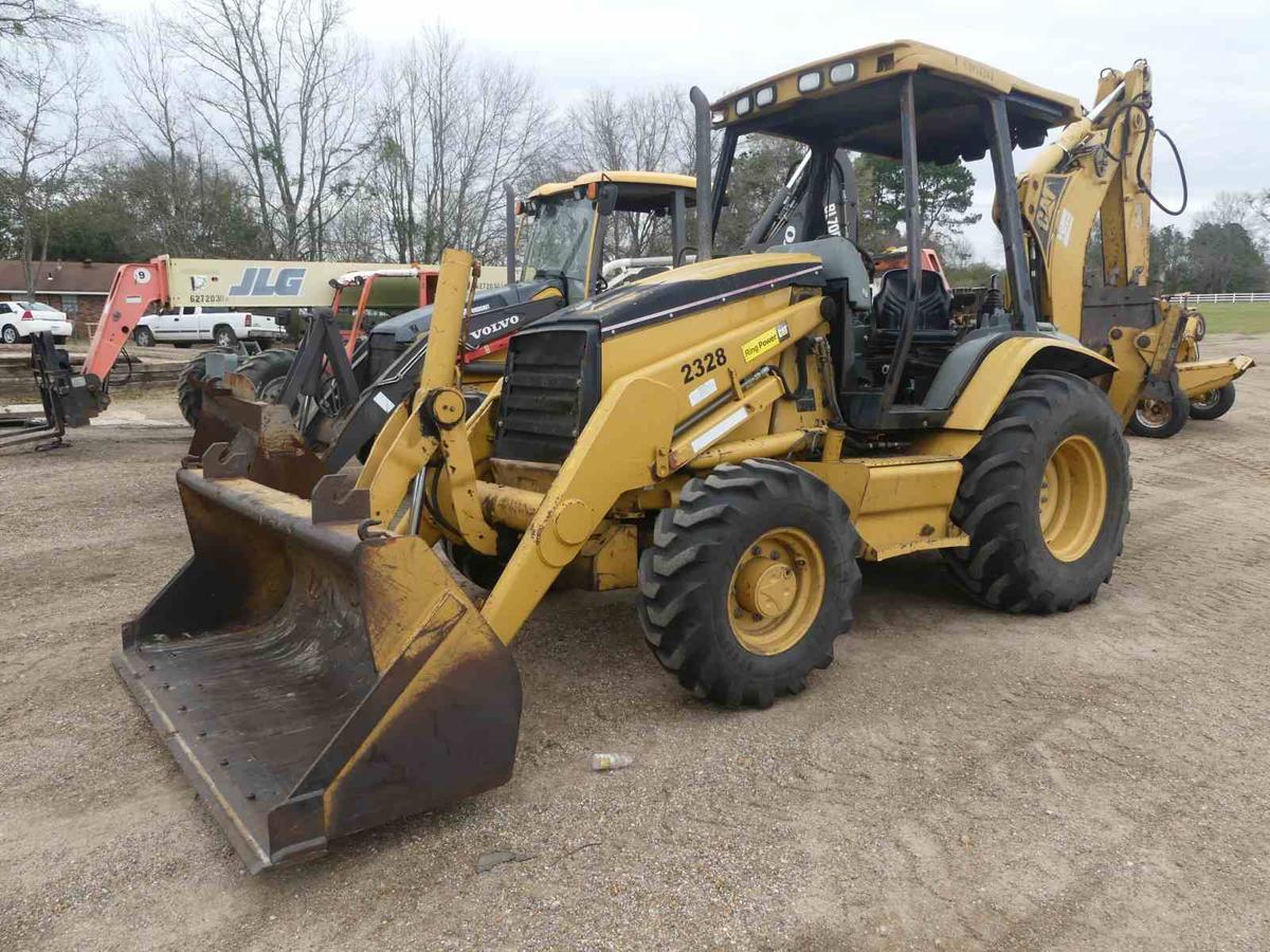 2003 Cat 420D 4WD Extendahoe, s/n FDP13283: 4-post Canopy, GP Loader