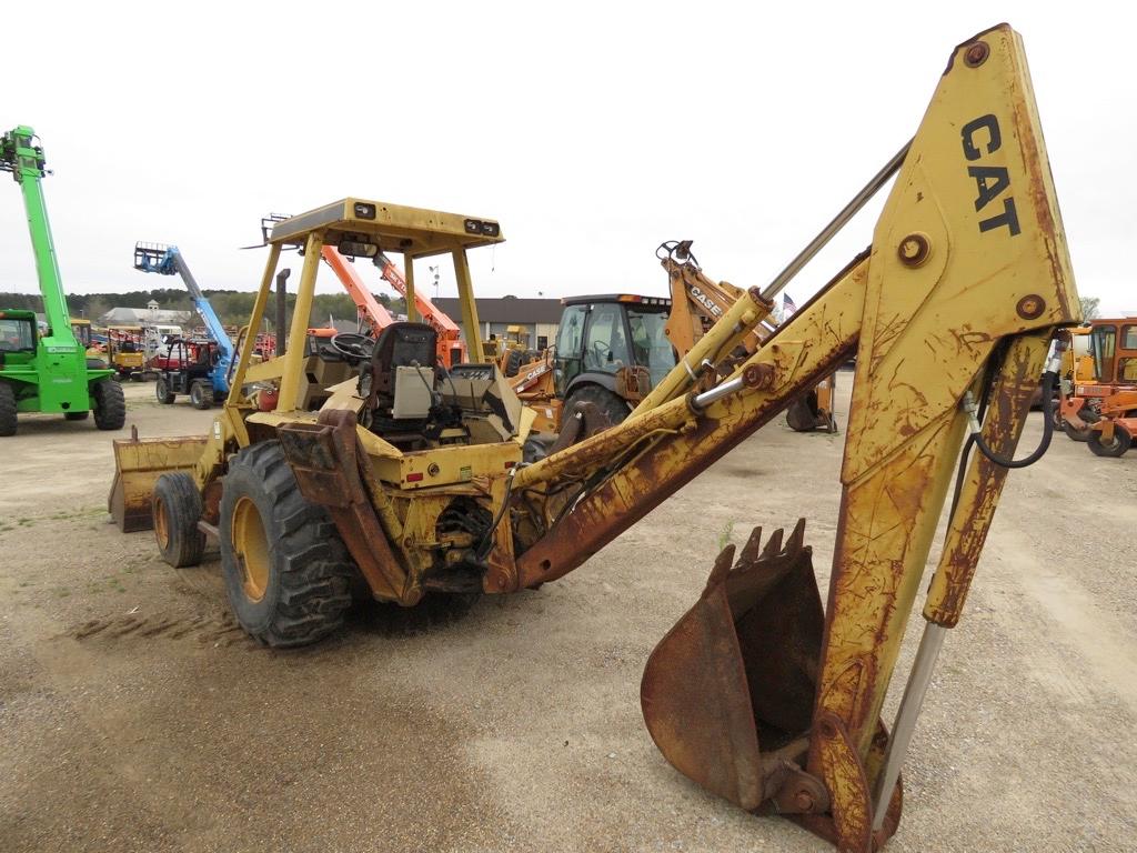 Cat 426 Loader Backhoe, s/n 7BC02078: 4-post Canopy, Meter Shows 6600 hrs