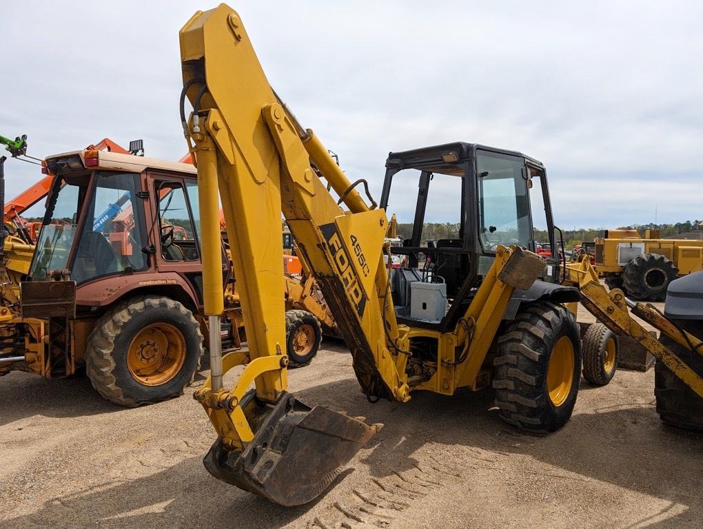 Ford 455C Loader Backhoe, s/n AW06691: Canopy, Meter Shows 6554 hrs